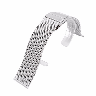 

〖Follure〗Stainless Steel Watch Band Double Push Button Buckle Milanese Metal BraceleS