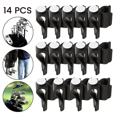 

14Pcs Golf Bag Clip on Putter Clamp Holder Putting Organizer Club Ball Marker