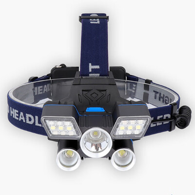 

Outdoor High Brightness T67 Headlamp LED Headlight USB Rechargeable Torch