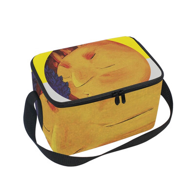 

ALAZA Lunch Box Insulated Cute Boy Face Lunch Bag Large Cooler Tote Bagfor Men Women
