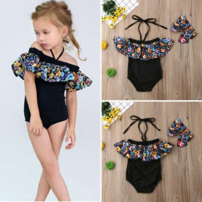 

Baby Girl Flower Ruffle Bikini Set Kids Swimwear Swimsuit Bathing Suit Beachwear