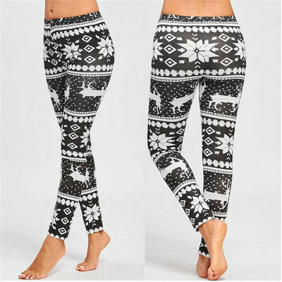 

Fashion Christmas Xmas Family Matching Mom Girls Leggings Mom Kids Sleepwear Hot