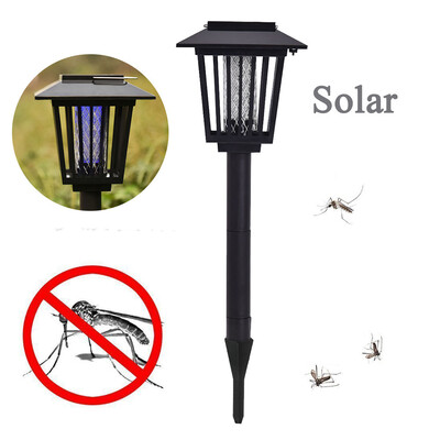 

〖Follure〗Mosquito Insect Zapper Accent Kill Bugs Killer With Solar LED Garden Light Lamp