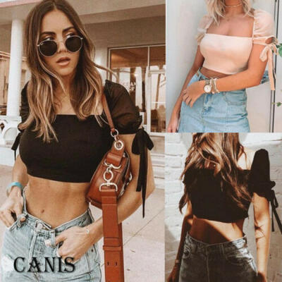 

Sexy Women Crop Top Summer Tank Tops Cropped Ladies Elastic Shirt Vest Camisole