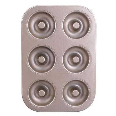 

6 Cups Muffin Cake Mould Metal Cupcake Mold Non-Stick Donut Baking Pan