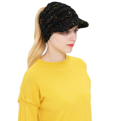 

Tailored Women Men Autumn Winter Beanie Hat Knitting Wool Baseball Cap Earmuffs Hat