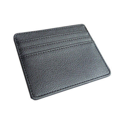 

Vintage Simple Pure Color Cowhide Bank Card Holder Practical Portable Slim Thin Pocket Wallet Gift