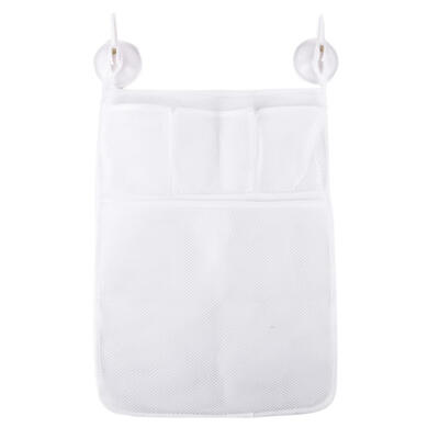 

Mesh Toys Holder Storage Bag Waterproof Bathroom Hanging Bag with Suckers