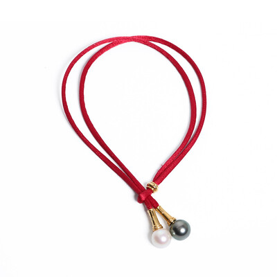 

JOYPEARL Alloy Pearl Bracelet Tahitian Black Pearl Freshwater White Pearl Alloy Wrist Fashion 9-10mm12982