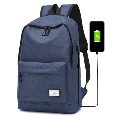 Fashion mens backpack female tide bag bag USB charging outdoor travel computer backpack