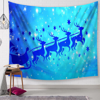

Toponeto Christmas Tapestry Santa Print Wall Hanging Tapestry Art Home Decor