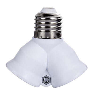 

5PCS E27 Base Light Lamp Bulb Socket 1to2 Splitter Adapter Converter Socket