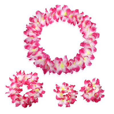 

Toponeto A Set Counts Tropical Hawaiian Luau Flower Lei Party Favors