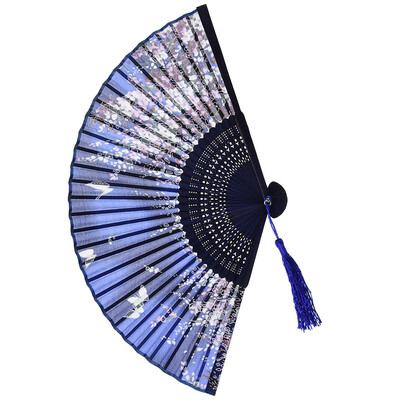 

Siaonvr Pattern Folding Dance Wedding Party Lace Silk Folding Hand Held Flower Fan