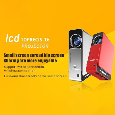 

LCD T6 Smart Wifi Projector Support 1080p HD LED Portable Mini Projector Video For Home Theater Game Movie Cinema