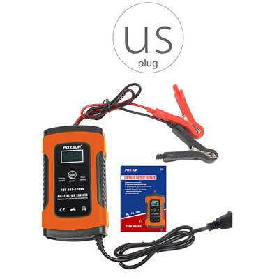 

12V Automatic Smart Battery Charger Car Motorcycle LCD Display Intelligent Pulse Repair Charger
