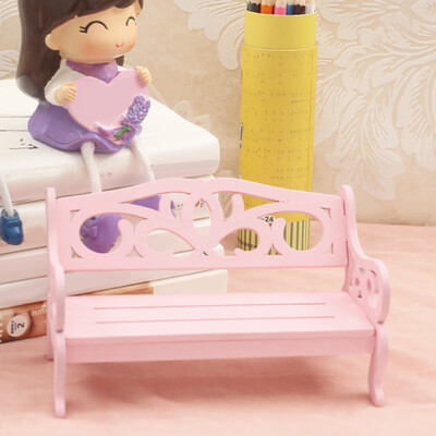 

Siaonvr Dollhouse Miniature Furniture Wooden DIY Bench Chair Kids Play Toy Home Decro