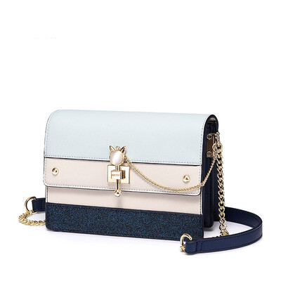 

Marsoul wild fashion shoulder bag Messenger bag girl shoulder bag small chain star with the bag small fresh color matching ladies