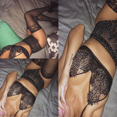 

NEW Womens Sexy Lingerie Babydoll Sleepwear Underwear Lace BLACK Dress set Best