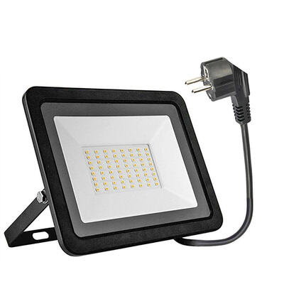 50W Ultrathin 64 LED Floodlight AC180-265V IP65 Outdoor Path Wall Plug Lamp