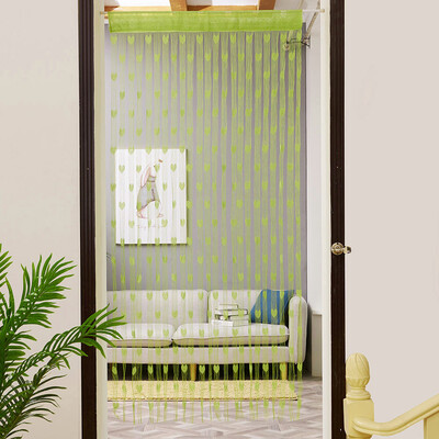 

Siaonvr 50x200cm Love Heart String Curtain Window Door Divider Sheer Curtain Valance