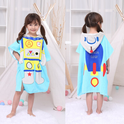 

Infant Baby Boys Girls Kids Bathrobe Cartoon Animals Hooded Bath Towel Pajamas