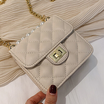 

Shangxin bag 100 womens bag 2019 fashion single shoulder rhomboid chain bag Korean version texture slanted bag