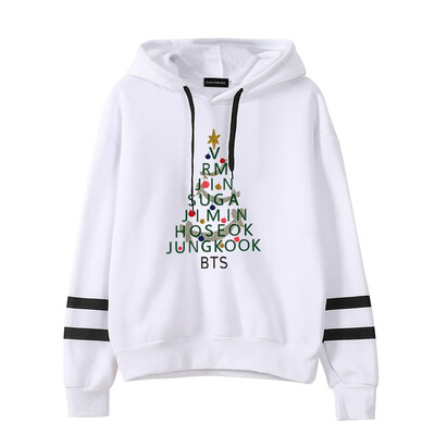 

Herqw61 Womens Girls Kpop BTS Print Fans Hoodie Hip Hop Pullover Sweatshirt Jung Kook Jimin Suga V