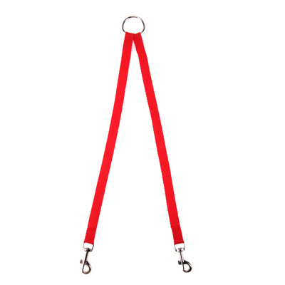 

Nylon Double Dual Two Pets Dogs Leash 2 Way Coupler Walk Necklace