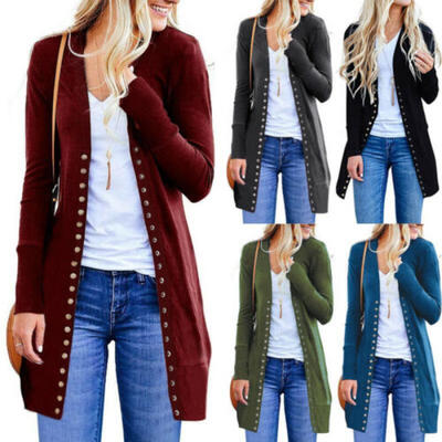 

Women Slim Fit Winter Baggy Cardigan Coat Long Knitted Oversized Sweater Jumper