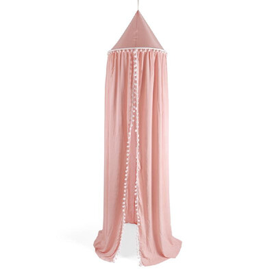 

Cotton Round Dome Bed Canopy Cute Balls Height of 945in Kids Play Tent Hanging Mosquito Net for Rooms Cribs Decoration Gifts Gre