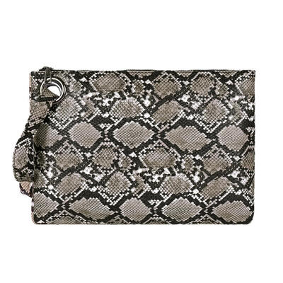 

Snake Print Wristlet Clutch Women Purse PU Leather Money Phone Pouch Wallet
