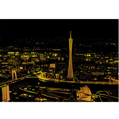 

Siaonvr 161x113in Magic Scratch Art Painting Paper With Drawing Stick Kids Toy