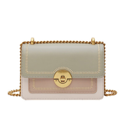 

2019 new small fragrance womens bag Korean version of the wild shoulder Messenger bag advanced sense velvet rhombic chain small square bag