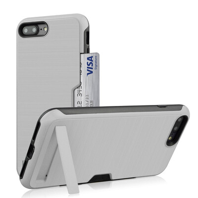 

Card Holder Case Apple iPhone 7 7 8 Plus Hybrid Bumper Case iPhone 8 7 Plus iphone 7plus 8plus Armor TPU Cover 55"
