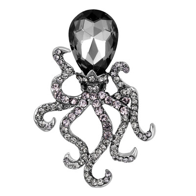 

new personalized Octopus Brooch fashion Rhinestone Brooch exquisite European Marine Animal Brooch