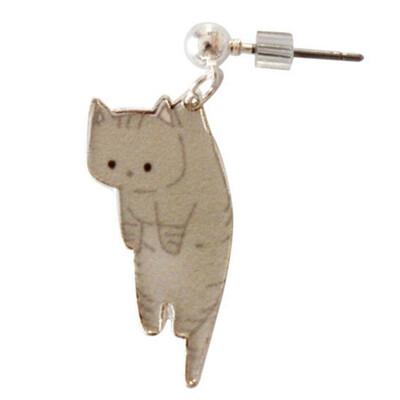 

New Mode Style Shipping Newest Lovely Cat Kitty Studs Earrings Wholesale Birthday Fashion Gifts