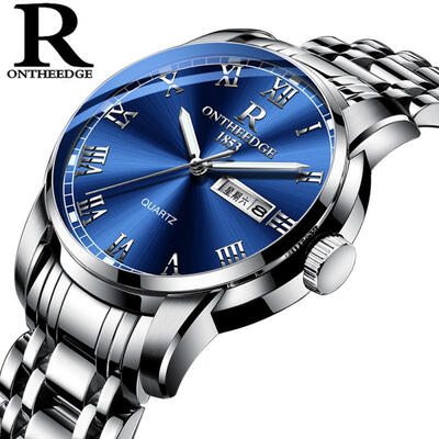 

Multi Function Quartz Wristwatch Waterproof Watch With Stainless Steel Band For Men