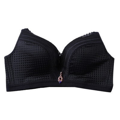 

New Sexy Breathable Lace No Steel Ring Gathering Adjusting Bra Pendant No Steel Slip Bra
