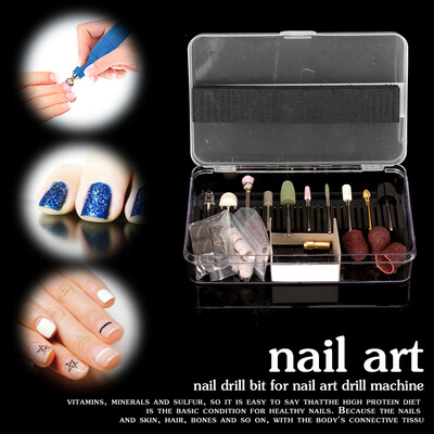 

Toponeto Nail Art Electric File Drill Bits Replacement Manicure Pedicure Kit Set Tool