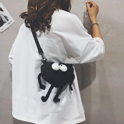 

Funny small bag female 2019 new cartoon cute girl bag ugly ins Japanese Harajuku shoulder Messenger bag