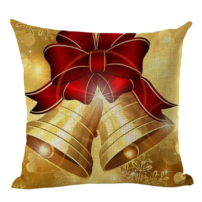 

Siaonvr Merry Christmas Pillow Cases Linen Sofa Cushion Cover Home Decor Pillow Core