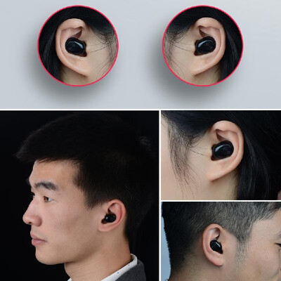 

Wireless Bluetooth 42 Headphones Mini Invisible Earphone In-ear Stereo Music Headset Earpiece Charging Box Hands-free w Micropho