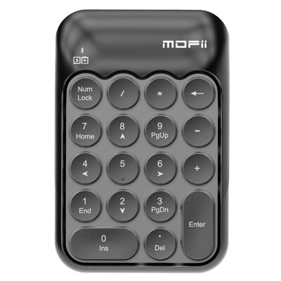 

Ferris Hand Mofii X910 Wireless Notebook Digital Keypad USB Wired Keyboard Mini Financial Accounting Keyboard Bank Keyboard Black