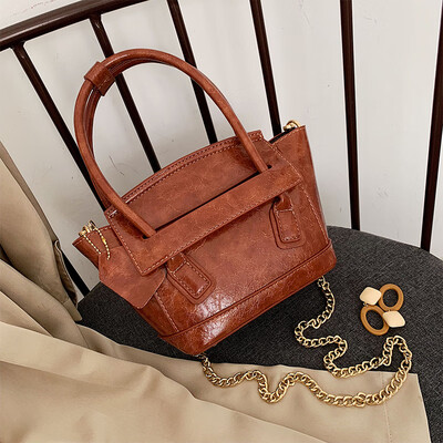 

Senior retro small bag women 2019 new wave Korean Joker chain Messenger bag temperament portable shoulder bag