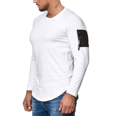 

Toponeto Men Autum Winter Long Sleeve Sweatshirt Solid Outwear Tops Blouse