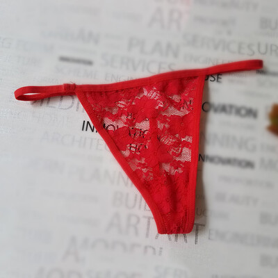 

Womens Lace Sexy Sheer Briefs Low Rise T-back Thong Underwear Lingerie Knickers