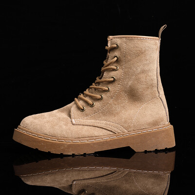 

Martins boots female short boots spring&autumn single boots female English wind rose red Joker thin thin&short boots