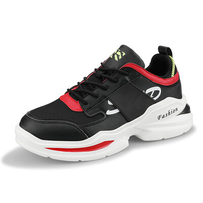 

Breathable sports shoes mens trend thick-bottom mesh running shoes casual sports