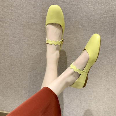

Single-shoe Autumn Style Flat-soled&Soft-skinned Grandma Mary Jane Shoes Retro-archaic Shallow-mouthed Fairy Soft-soled Bean